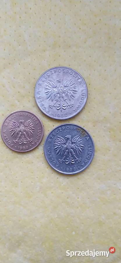 Monety 1988r PRL Numizmatyka śląskie Skoczów sprzedam