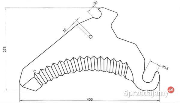 Nóż przyczepy samozbierającej 200596081N małopolskie