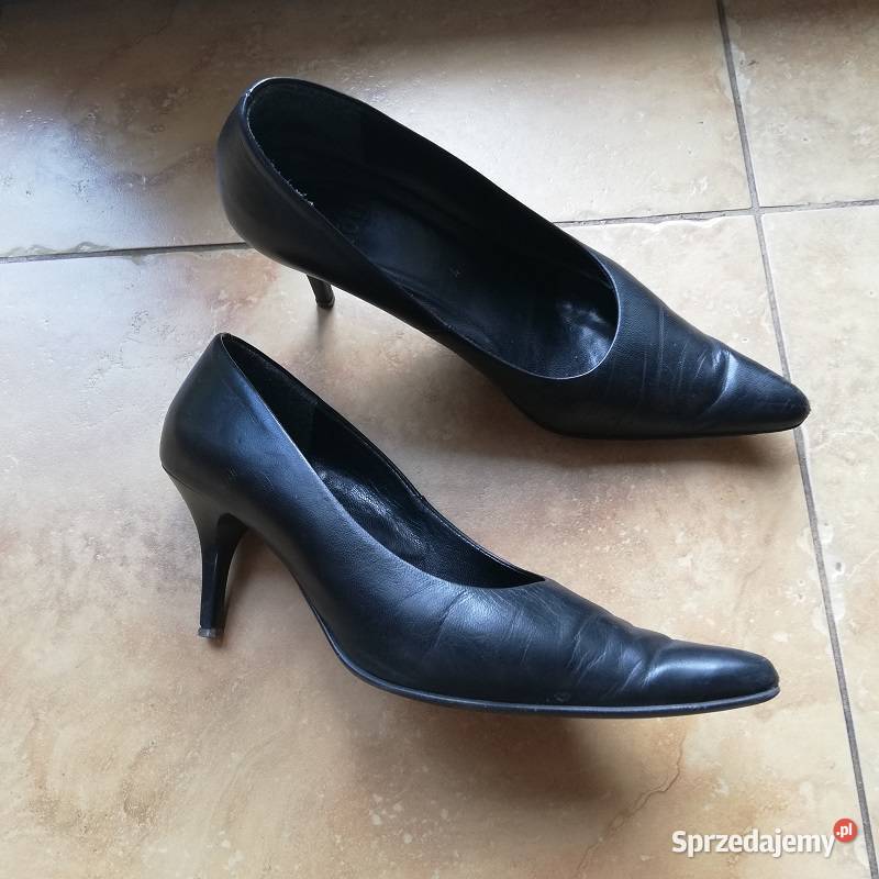 Buty czółenka czarne na szpilce 37 HOGL 4 skóra ekologiczna Sieradz