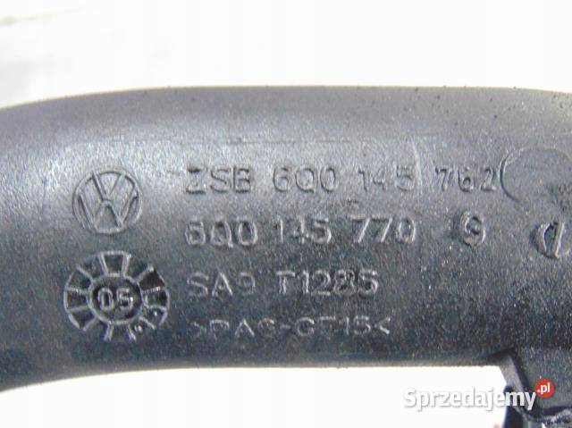 WĄŻ RURA TURBO TURBINY VW POLO 9N TDI 6Q0145770G
