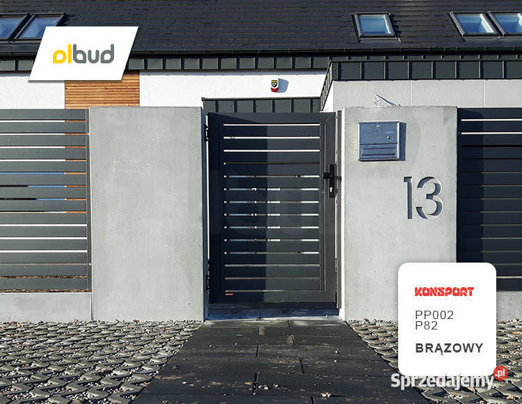 Ogrodzenie nowoczesne poziome KONSPORT P82