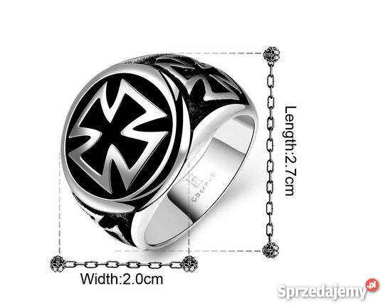 Piękny sygnet męski stal jubilerska 316L z Starachowice