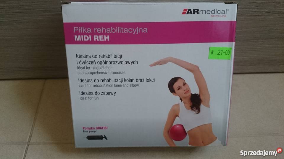 Piłka rehabilitacyjna MIDI REH 25 PRL25 Pompka Kielce sprzedam