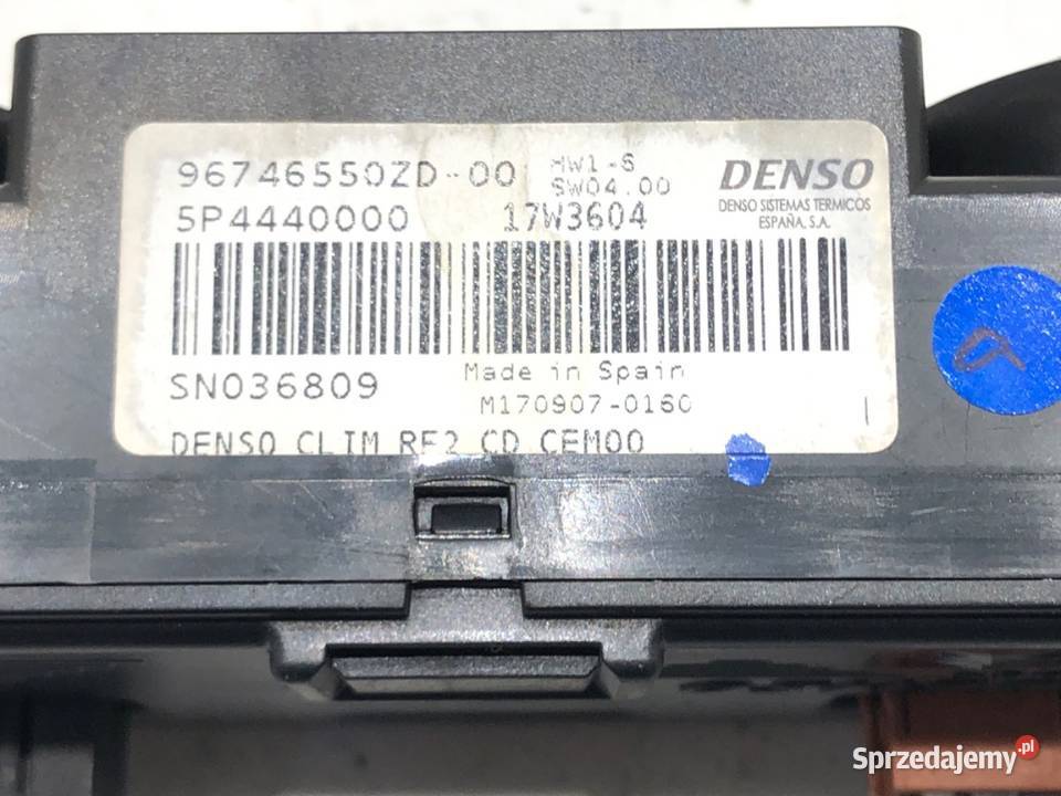 PANEL STEROWANIA NAWIEWU CITROEN CELYSEE