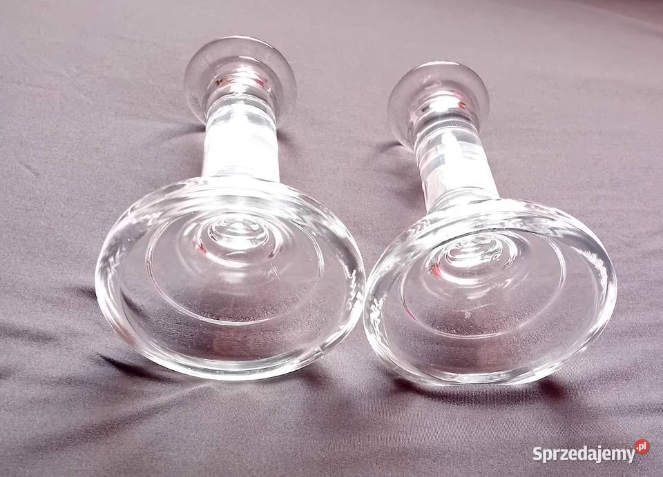Para świeczników produkcji HSG Ząbkowice model Koźminek