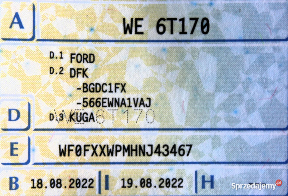 Ford Kuga Titanium SalonPL FV23 190 Kamera LED Sokołów