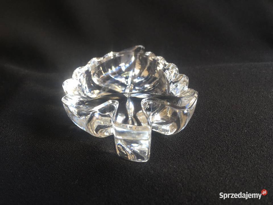 Szklany liść patera szklana na biżuterię Dom i Ogród Kołobrzeg sprzedam