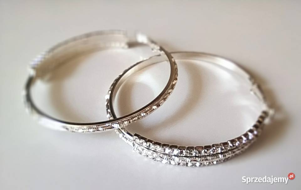 Kolczyki koła cyrkonie Kolczyki łódzkie Łódź sprzedam
