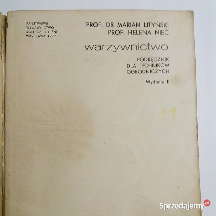 Warzywnictwo Podręcznik techników ogrodniczych