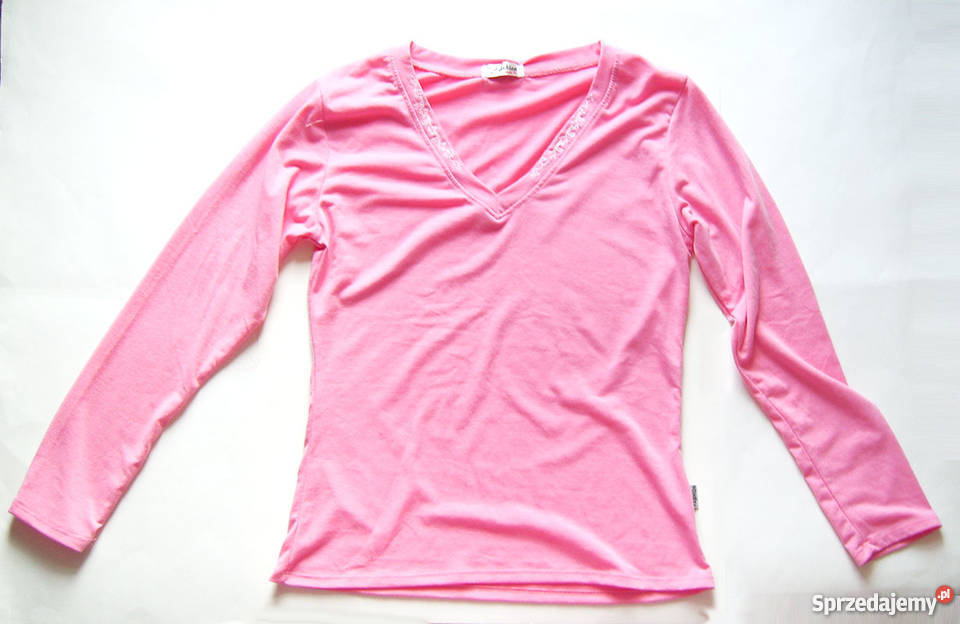 rózowa bluzka długi rękaw śląskie sprzedam