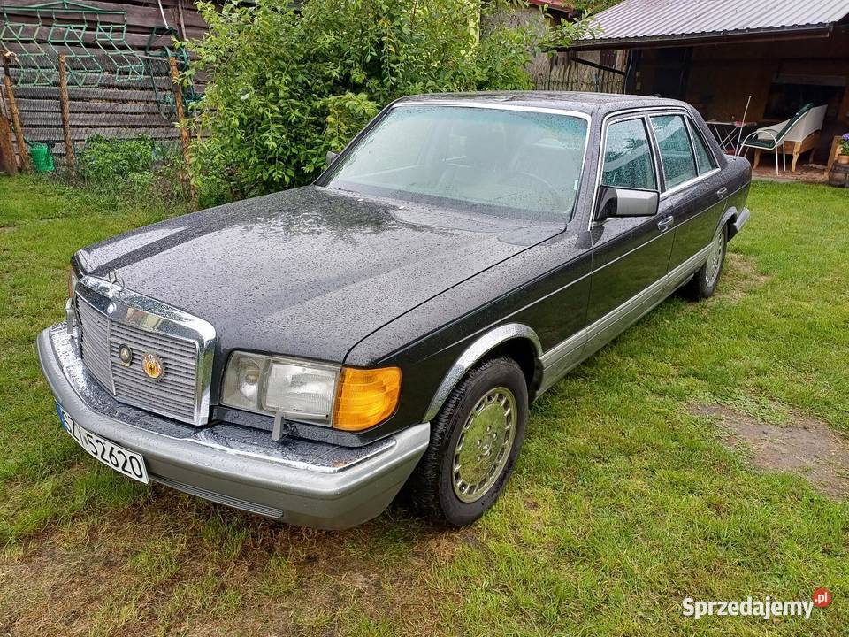 Mercedes w 126 w wersji 560 SEL skórzana tapicerka Janów Lubelski