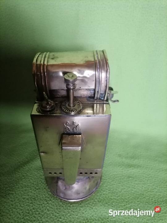 Stara lampa kolejowa karbidowa z lat 30 tych