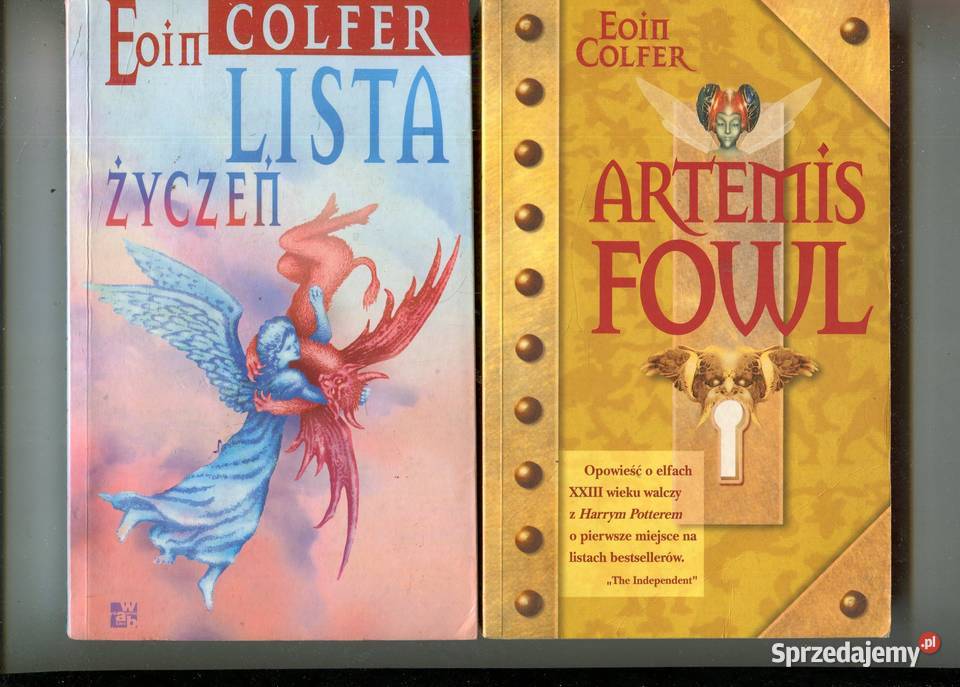 Artemis Fowl Lista życzeń Eoin Colfer miękka Szczecin sprzedam