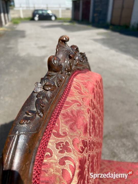 KRZESŁO barok rzeźbione dwie sztuki Meble Warszawa