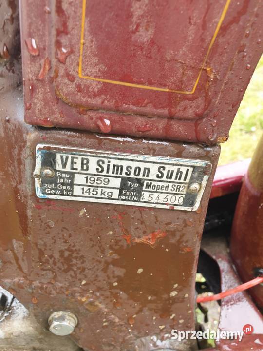 Simson SR2 produkcji 1959 Simson Olesno