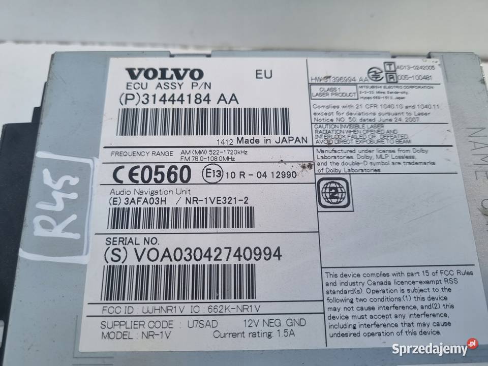 Volvo VOLVO V60 I S60 II XC60 I CZYTNIK Janów