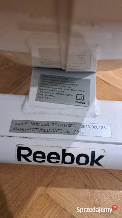 Rower stacjonarny Reebok ZR7 Bike 100 sprawny Warszawa