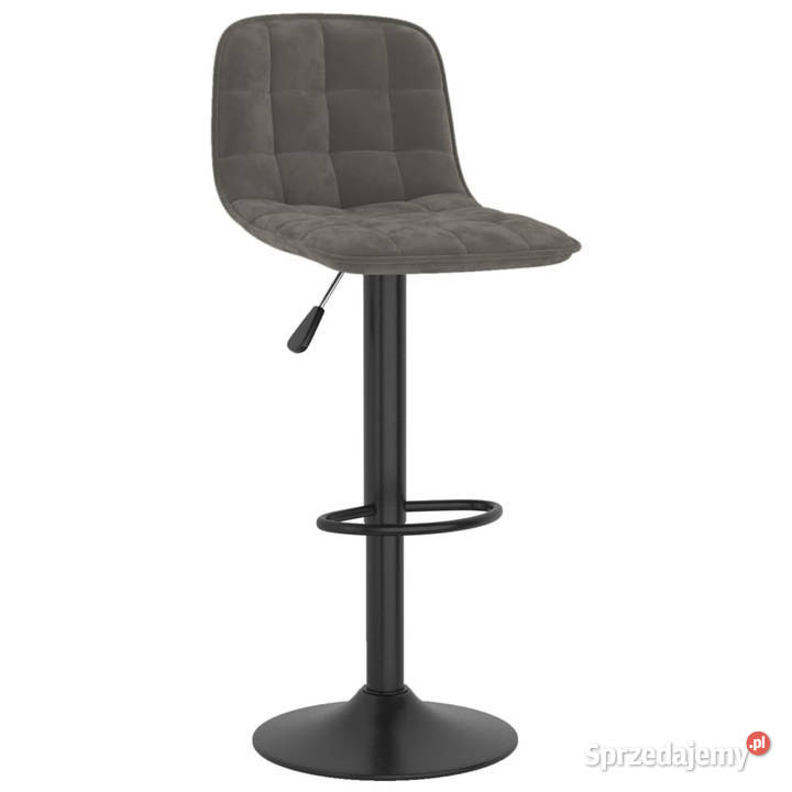 Hoker ciemnoszary obity aksamitem WM333981 Warszawa sprzedam