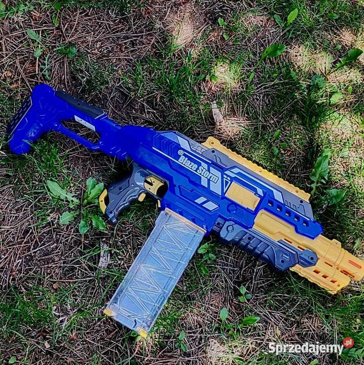 Pistolet Nerf Blaze Storm niebieskożółty Gdynia