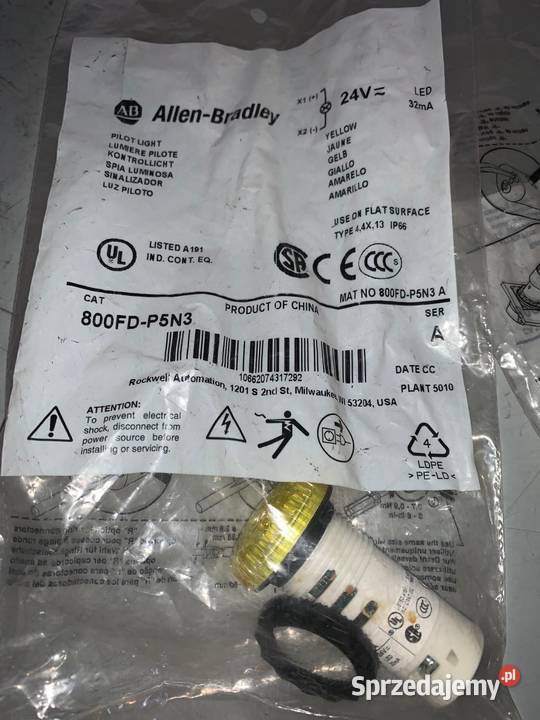 800FDP5N3 Allen Bradley Pilot Light x4 Warszawa