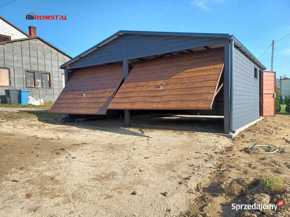 GRAFITOWY Garaż Blaszany 6x6 Garaże Blaszane Osieczna