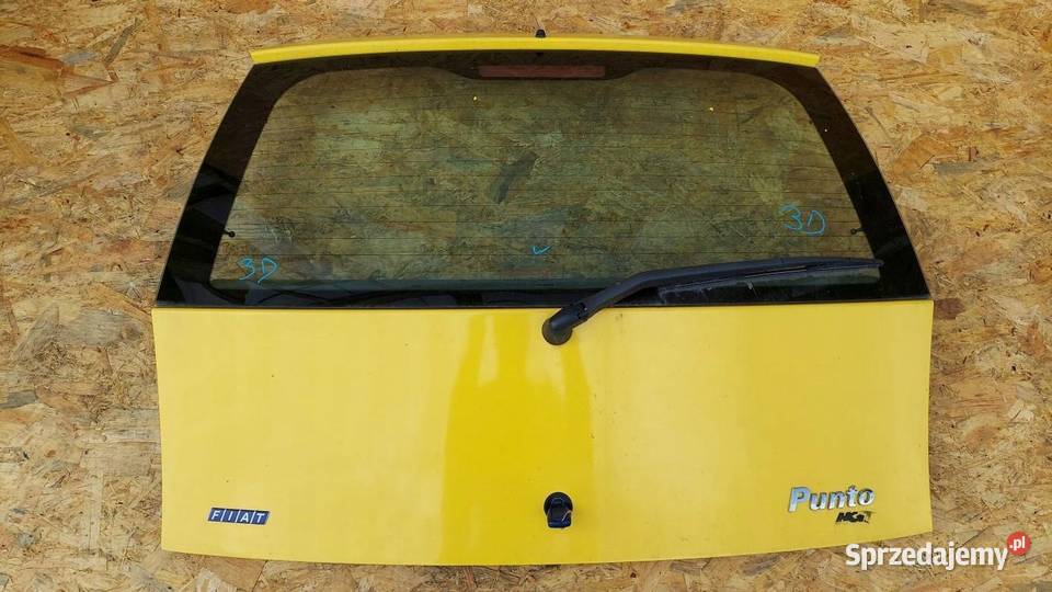 TYLNA KLAPA BAGAŻNIKA TYŁ SZYBA FIAT PUNTO II 2 śląskie Rudziniec sprzedam
