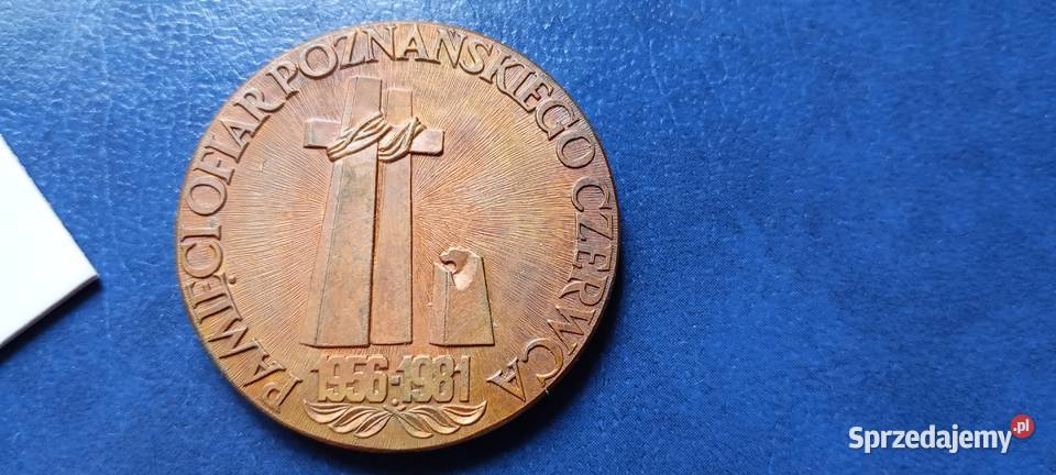 Stare monety Medal Czerwiec 1956 Polska 43 podkarpackie