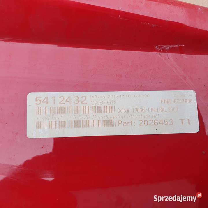 SCANIA STOPIEŃ BLACHA ORYGINAŁ 5412432