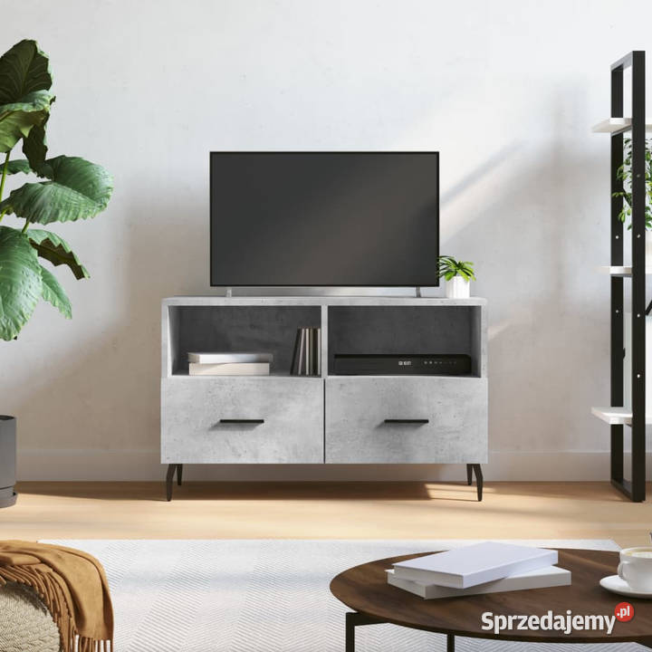 Szafka pod TV szarość betonu 80x36x50 WM828992 Warszawa