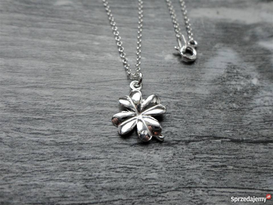 Srebrny naszyjnik Koniczynka srebro 925 Poznań