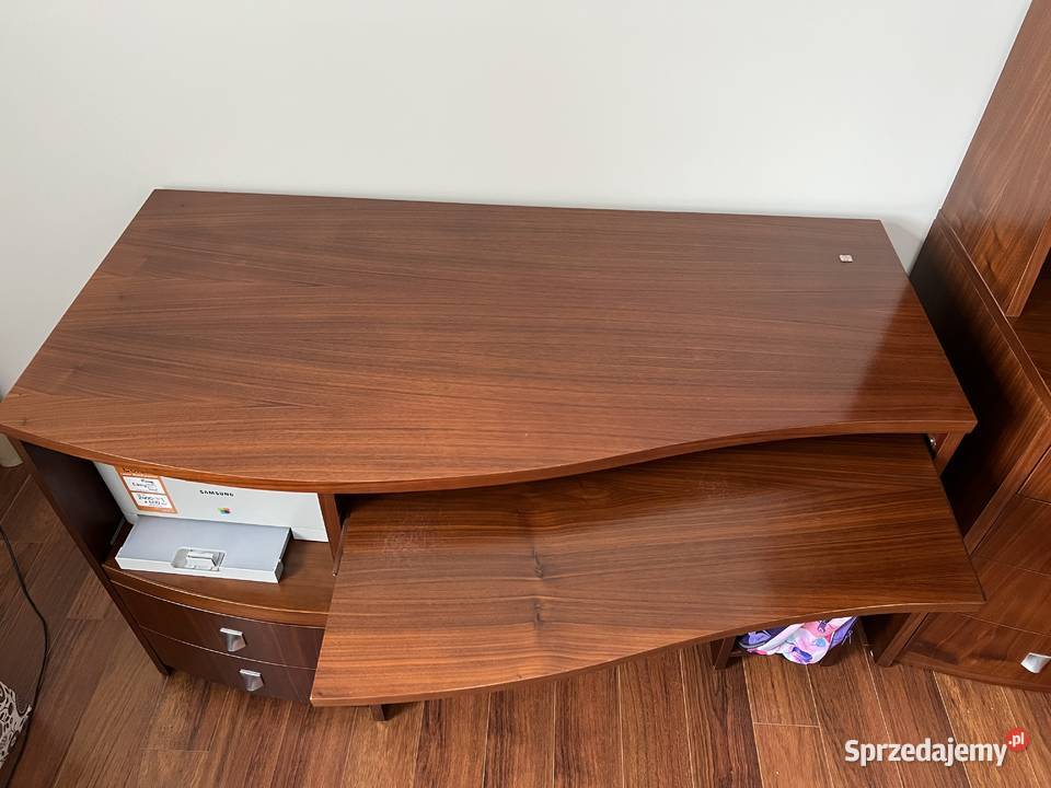 Piękna komoda i biurko w naturalnym fornirze wielkopolskie Ostrów Wielkopolski
