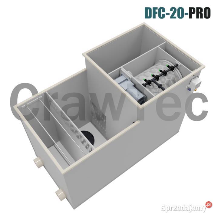 Kombinowany filtr bębnowy CrawTec DFC20PRO 20 mh Pozostałe Kraków