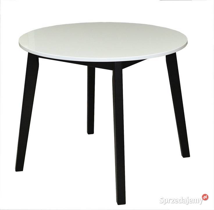 STÓŁ OKRĄGŁY FI 90 BIAŁY STOLIK ŁAWA Tołkiny