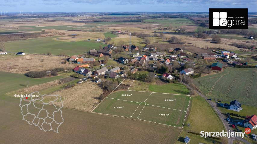 sprzedaży gruntu Gołańcz Pomorska 1734m2 40zł/m2