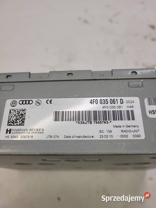 TUNER RADIOWY MODUŁ RADIA AUDI A5 Q5 A4 Przystajń