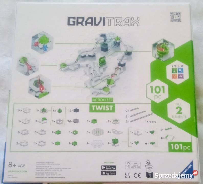 Zestaw GraviTrax Twist 101 elementów konstrukcje CE  Giżycko