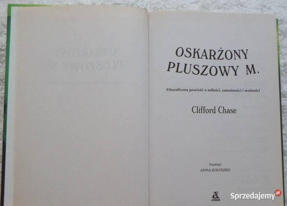 Oskarżony Pluszowy M Clifford Chase twarda Warszawa