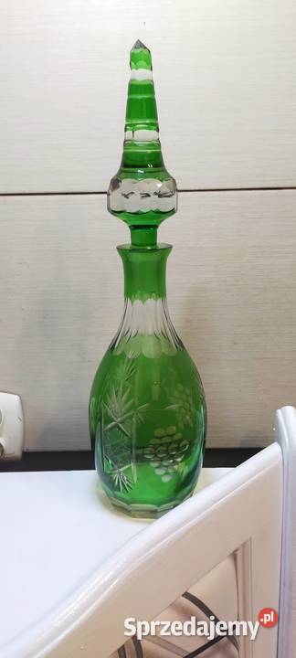 Karafka na wino wodę Butelka szklana kryształ