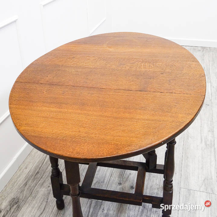 Stylowy rozkładany STOLIK kawowy DĘBOWY STOLIK Stoliki kawowe i ławy Meble Kalisz sprzedam
