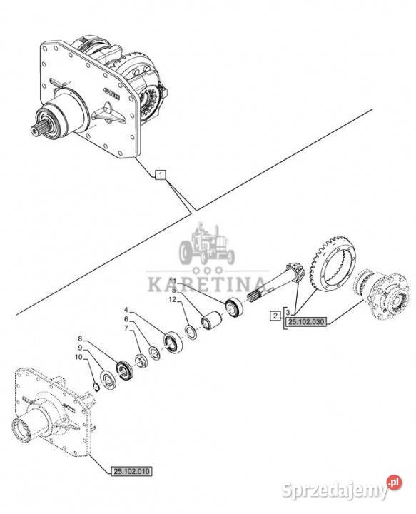 Holland T6070 Zespol mech rozn 84371297 Jastrzębniki