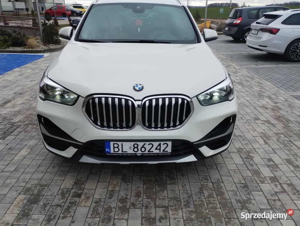 BMW X1 Xdrive Automat 20 benzyna biały Samochody osobowe podlaskie Łomża