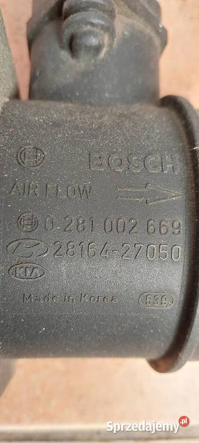 Przepływomierz KIA CERATO 2816427050 0281002669 Przepływomierze Szczecin