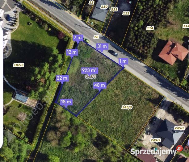 Działka Zduńska Wola 925m2 łódzkie