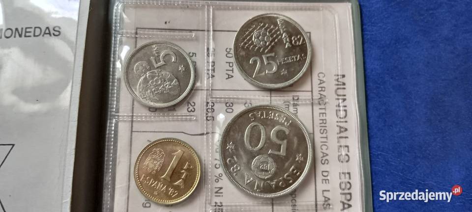 Stare monety 1980 Hiszpania set Mundial 1982 2 Lesko sprzedam