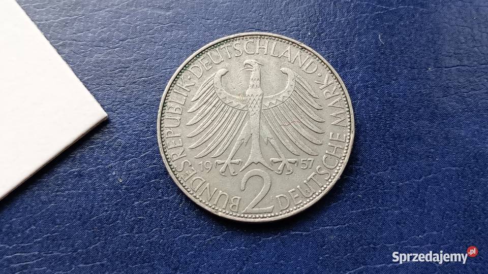 Stare monety 2 marki 1957 F Niemcy