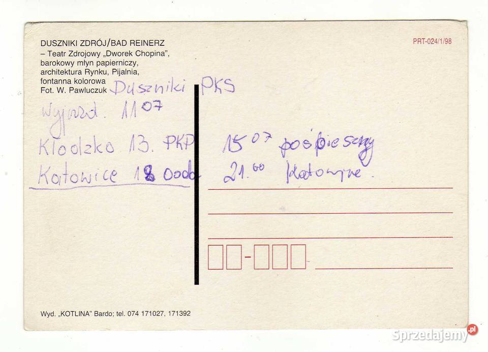 DUSZNIKI ZDRÓJ POCZTÓWKA WIELOWIDOKOWA Krynki