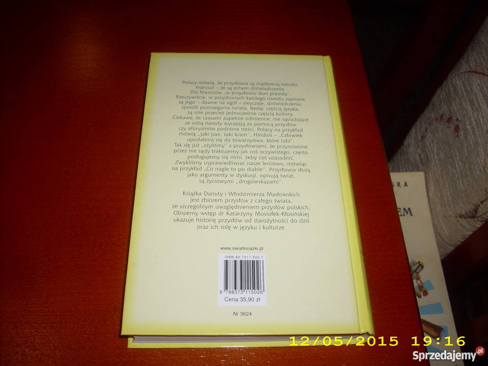 Przysłowia polskie i obce Di Wł Masłowscy Goleniów sprzedam