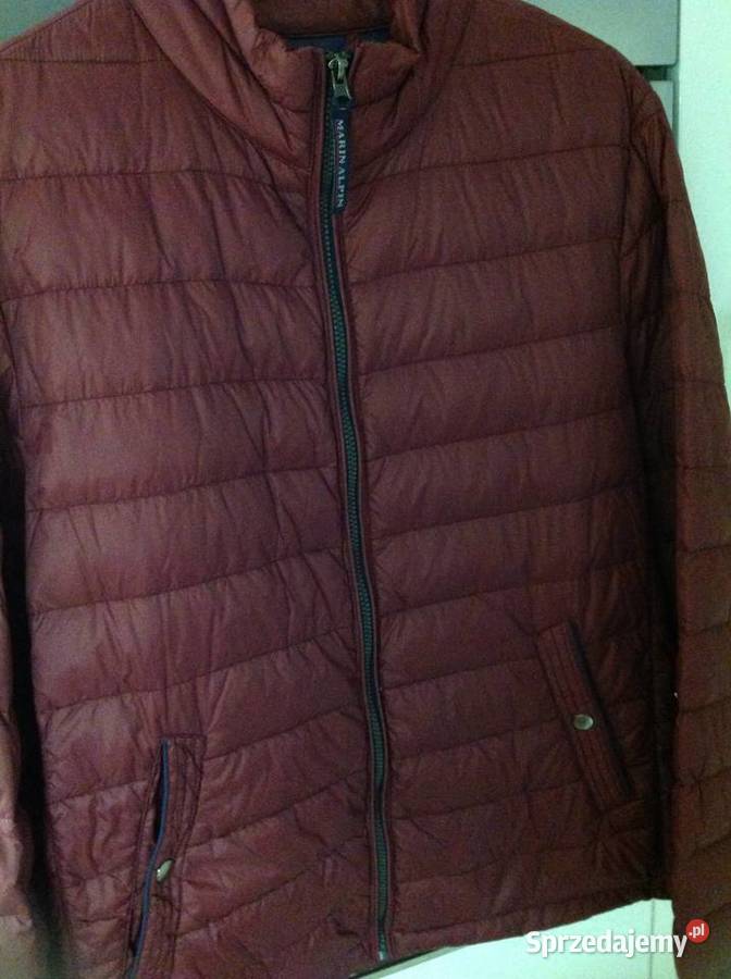 Kurtka Przejściowa Puchowa Męska YORN L Bordowa Kurtki i płaszcze Nowa Sól sprzedam