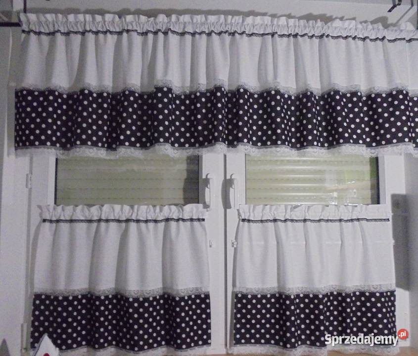 firanki komplety na okno zazdrostki SZYJEMY NA biały Wystrój okien sprzedam