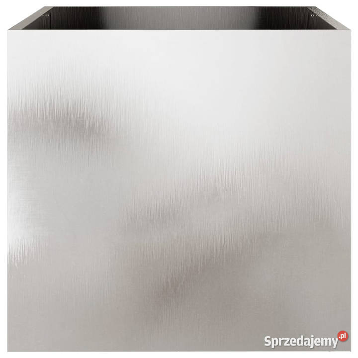 Donice 2 srebrne 49x47x46 stal nierdzewna